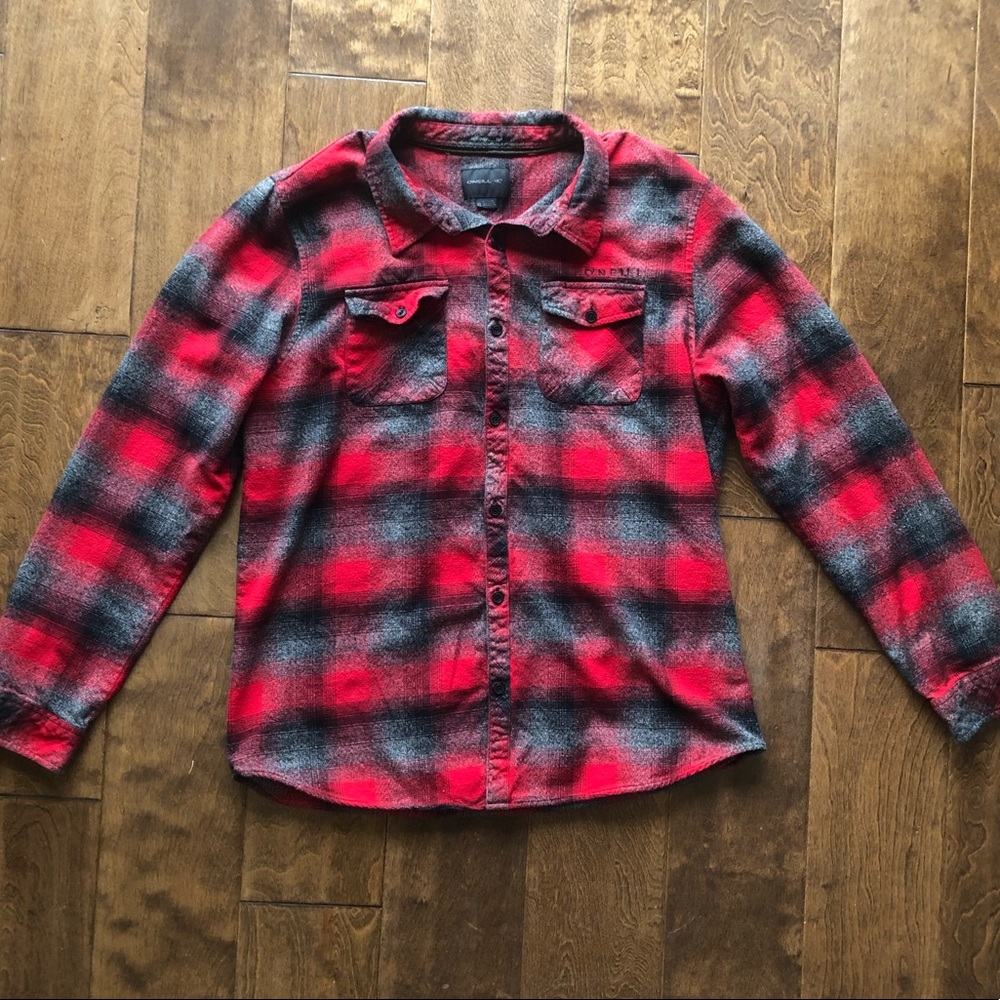 O’Neill men’s XL red/ black/ gray flannel